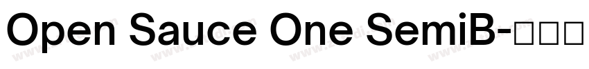 Open Sauce One SemiB字体转换